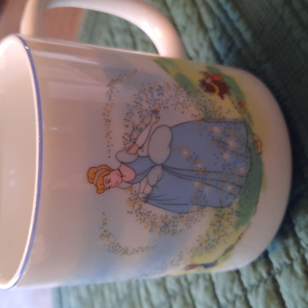 Disney World Disneyland Mug Cinderella Fairy Godmother Coffee Japan Vintage